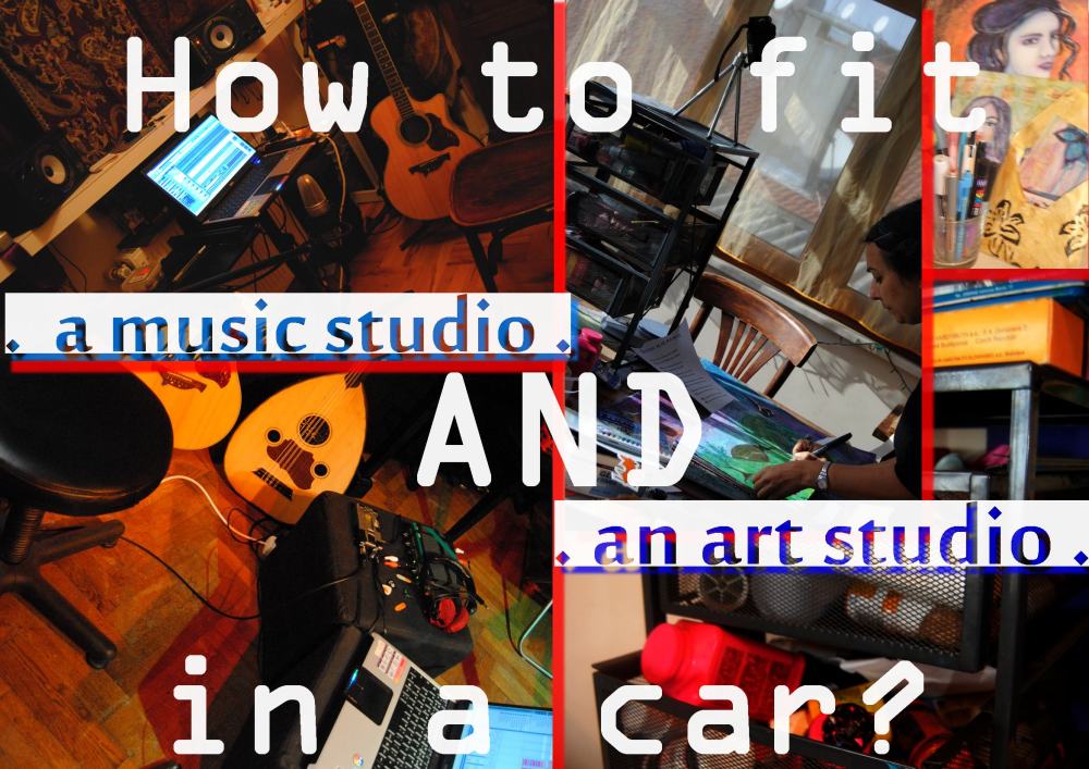art and music studio in a car - special discound on astrakan project album