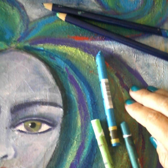 Painting while listening to the final record