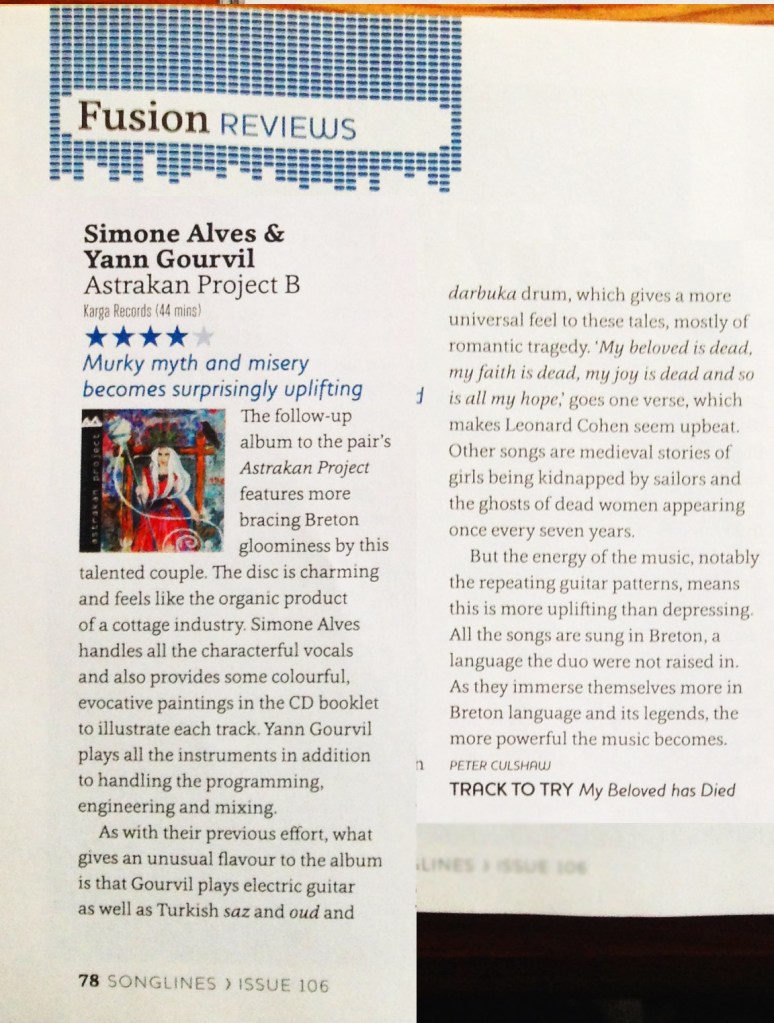 Songlines review Astrakan Project