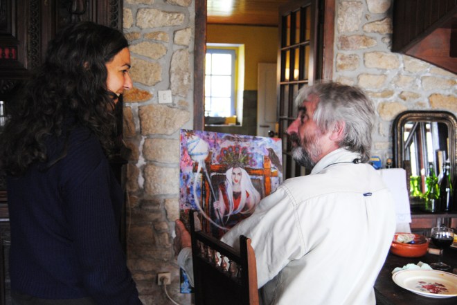 Simone Alves & Sten Charbonneau working on lyrics for next album / Pedro e Ines / Astrakan Project